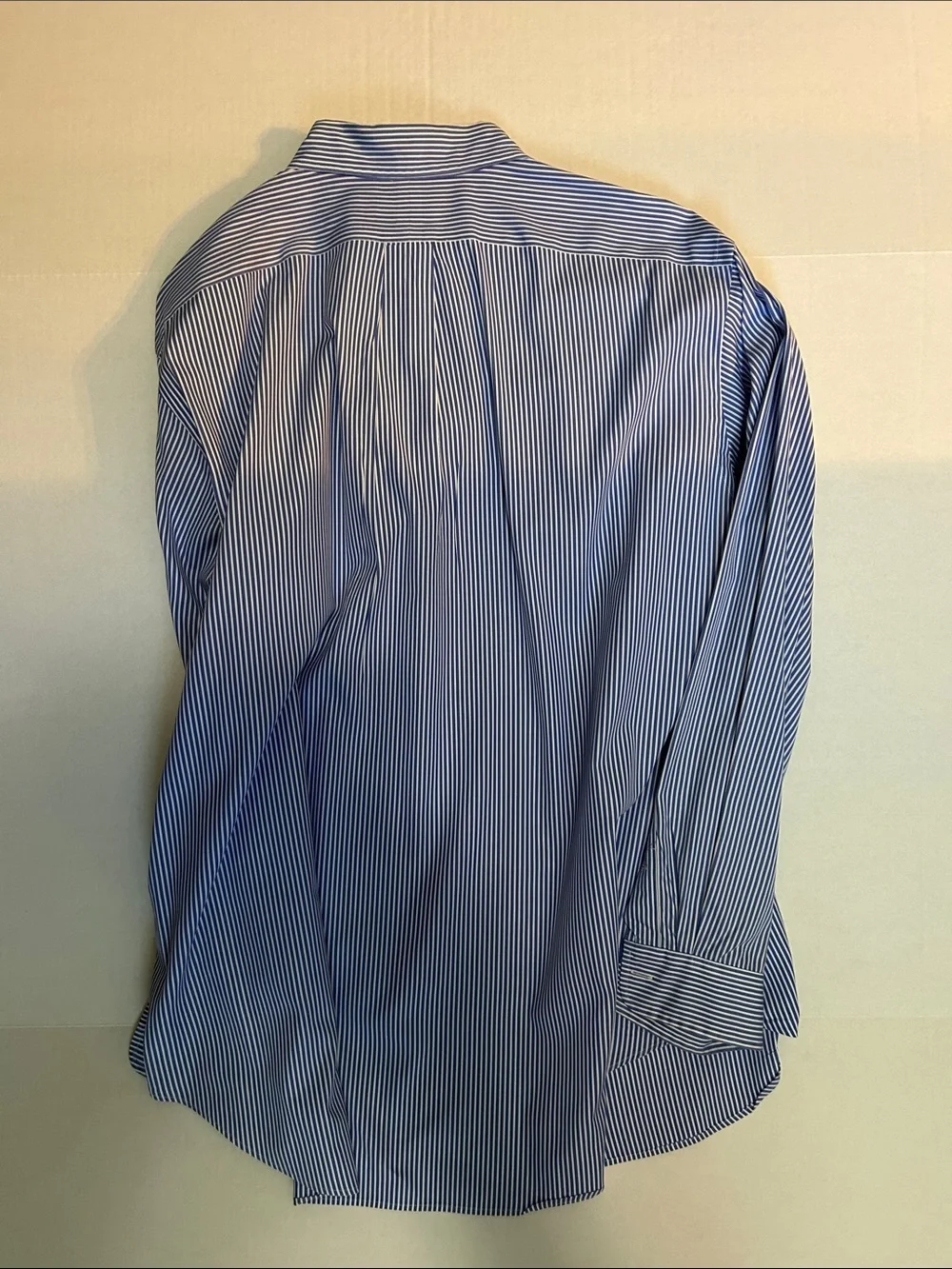 Polo by Ralph Lauren Blue and White Stripe Dress Shirt size 17 34/35